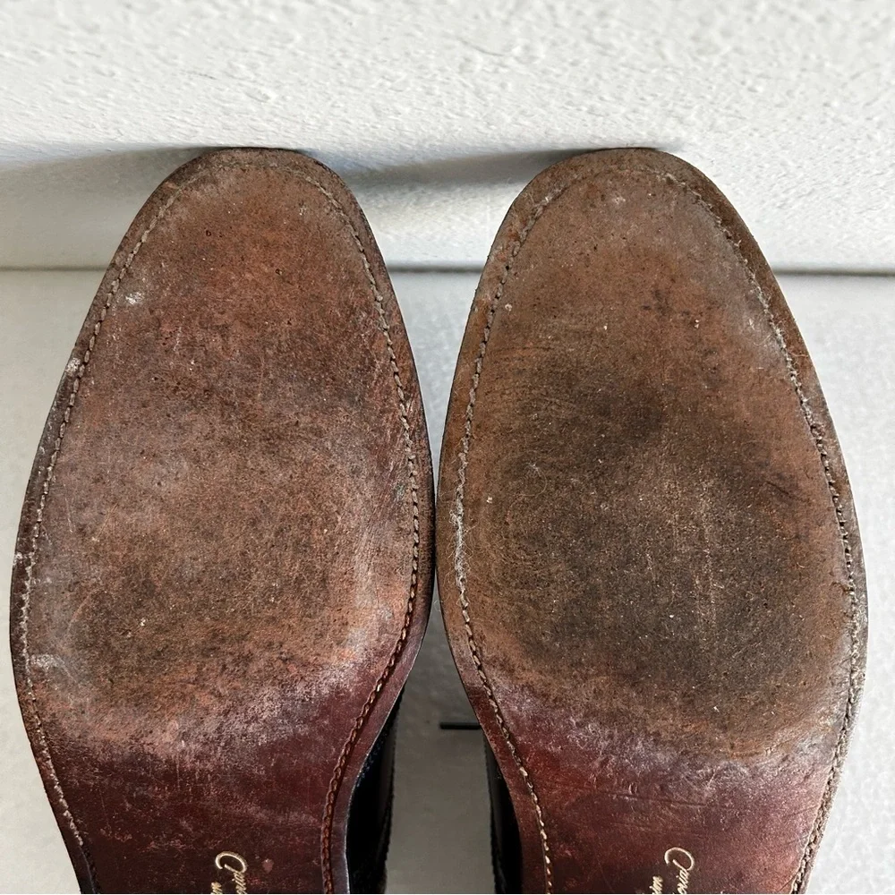 Vintage Florsheim Imperial Brown Wingtip Shoes Men's Size US 9B